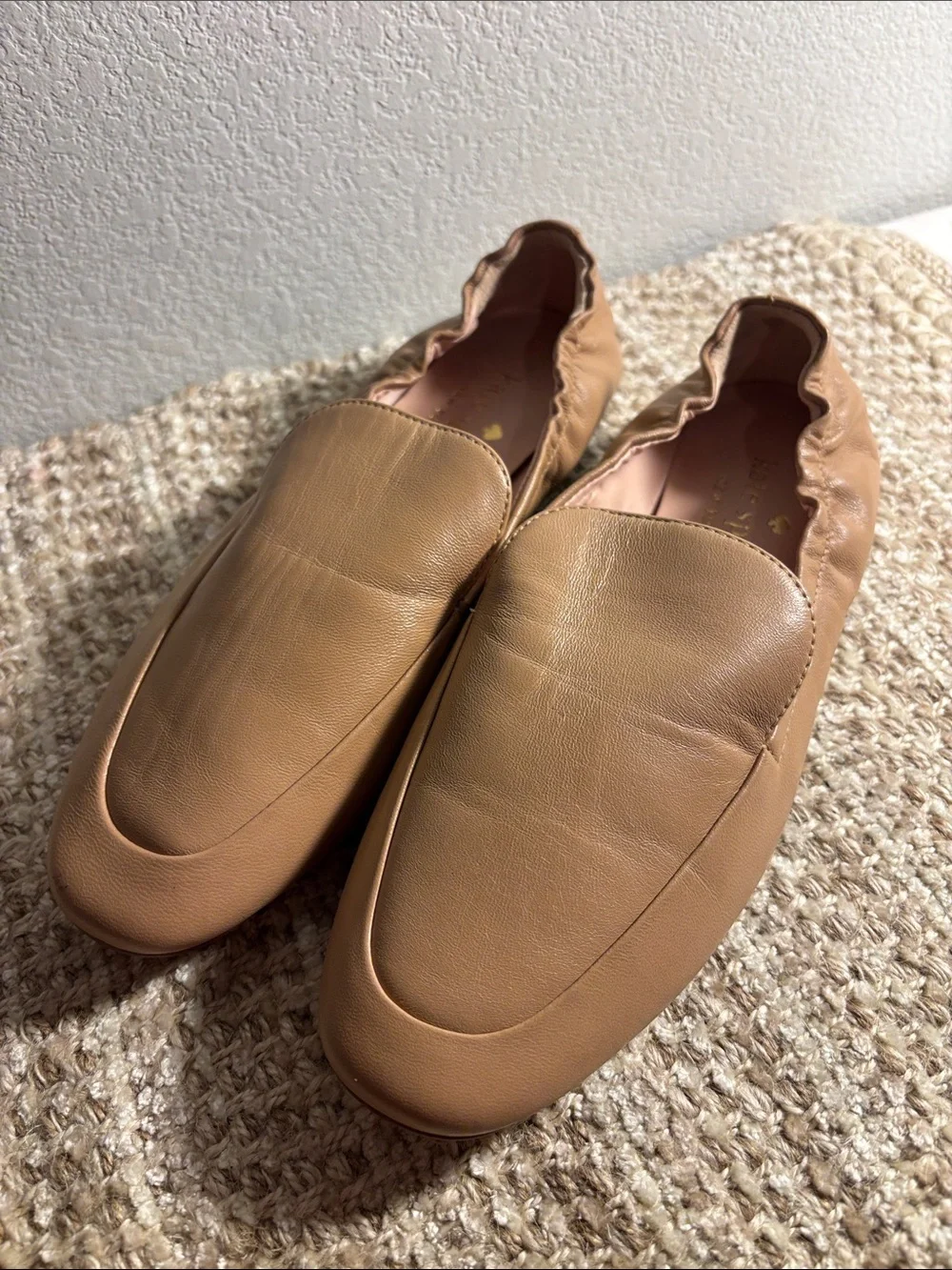 KATE SPADE ♠️ WOMENS Tan\Nude Leather Slip-On Loafers